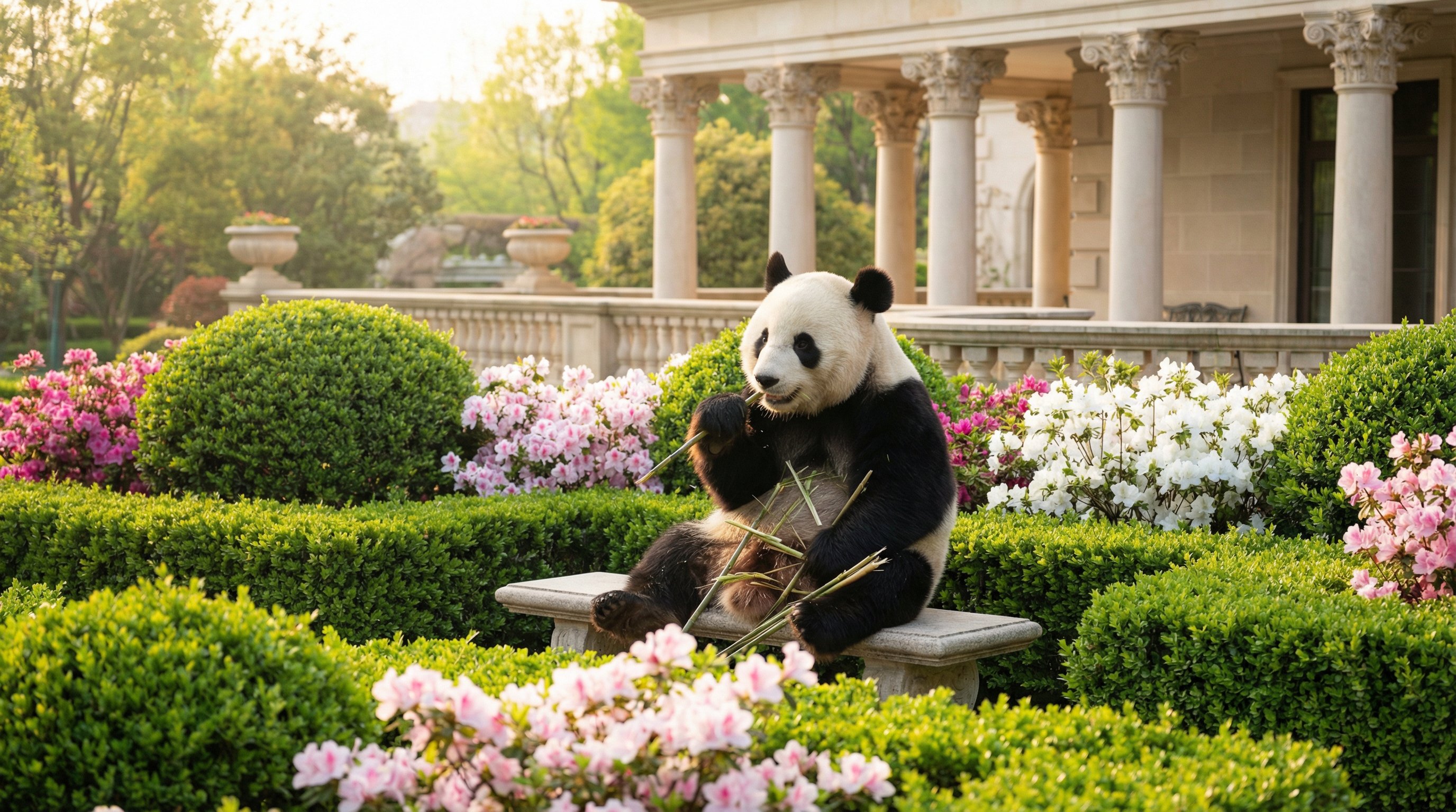 大熊猫竹林嘻戏 - 芒果视频独家高清视频纪录